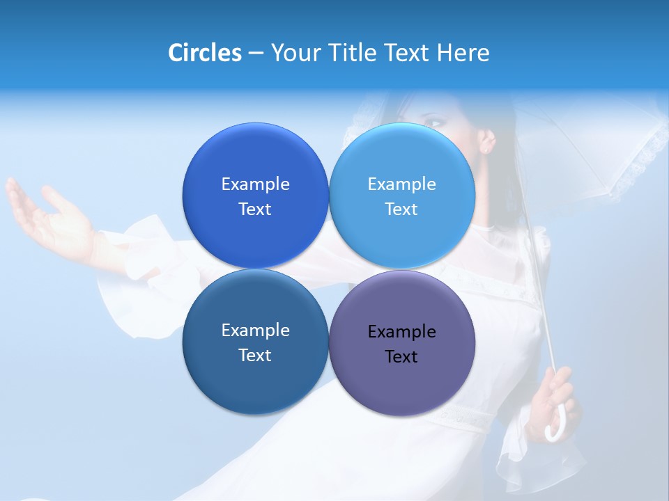Happy Model Pretty PowerPoint Template