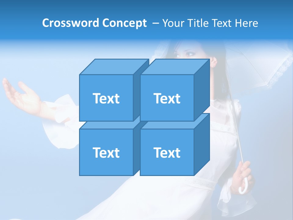 Happy Model Pretty PowerPoint Template