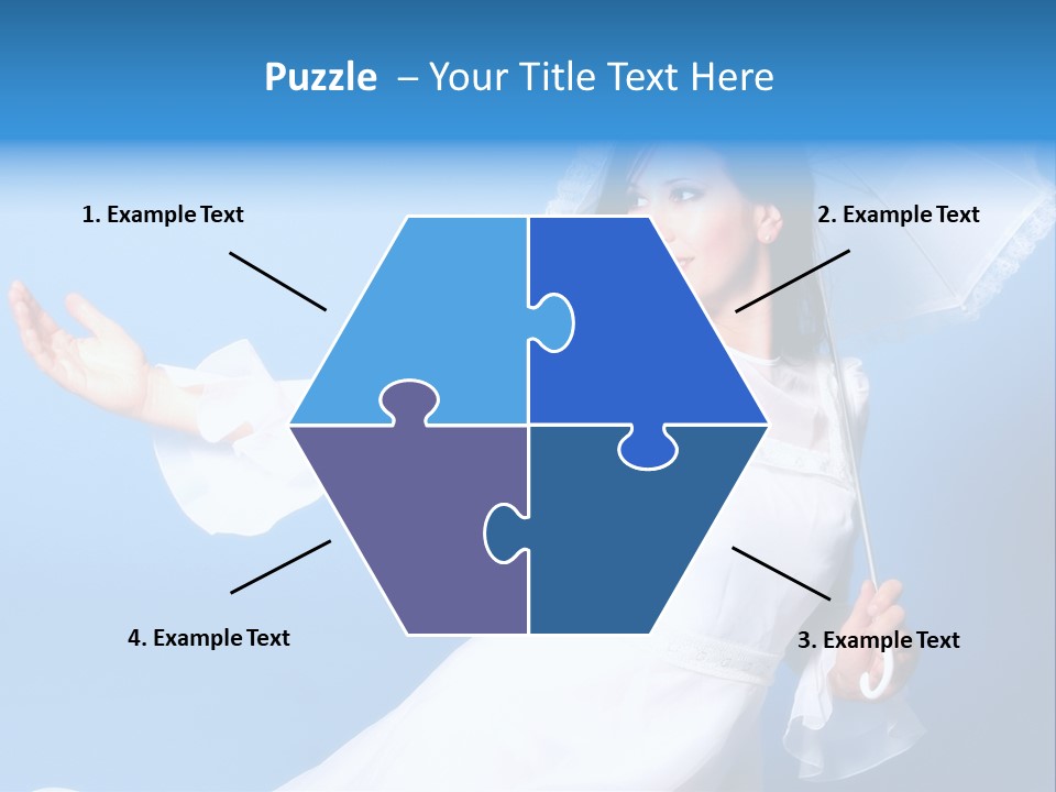 Happy Model Pretty PowerPoint Template