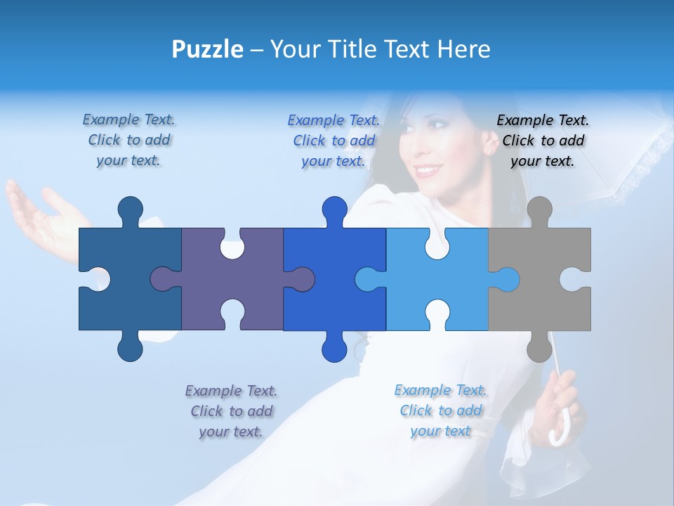 Happy Model Pretty PowerPoint Template