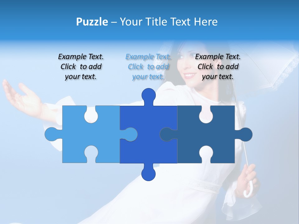 Happy Model Pretty PowerPoint Template