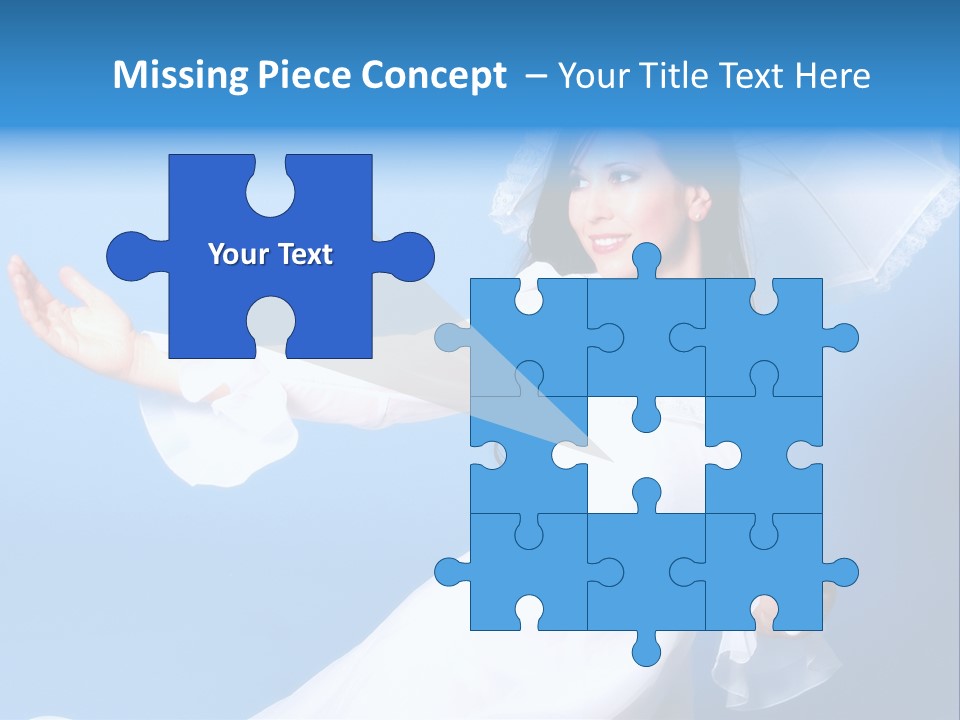 Happy Model Pretty PowerPoint Template