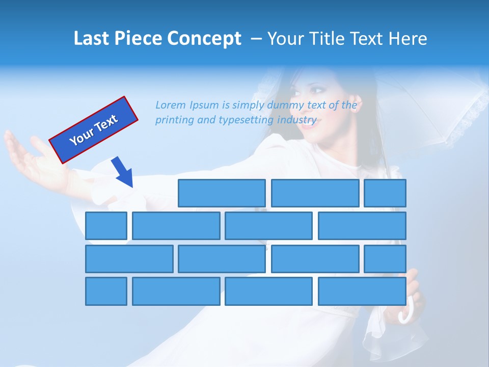 Happy Model Pretty PowerPoint Template