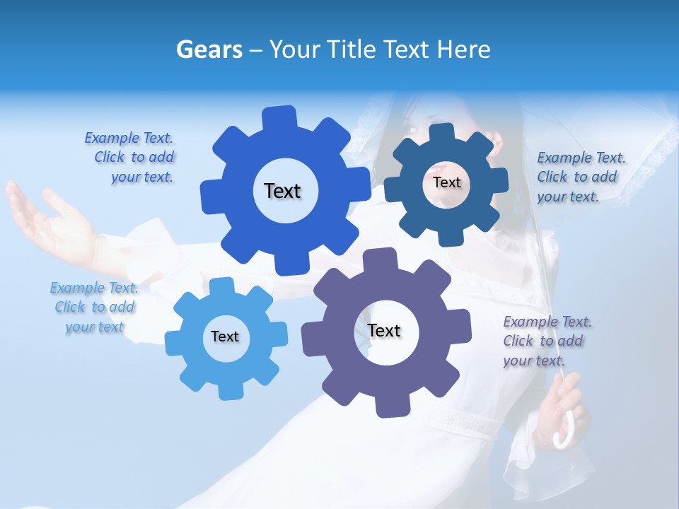 Happy Model Pretty PowerPoint Template