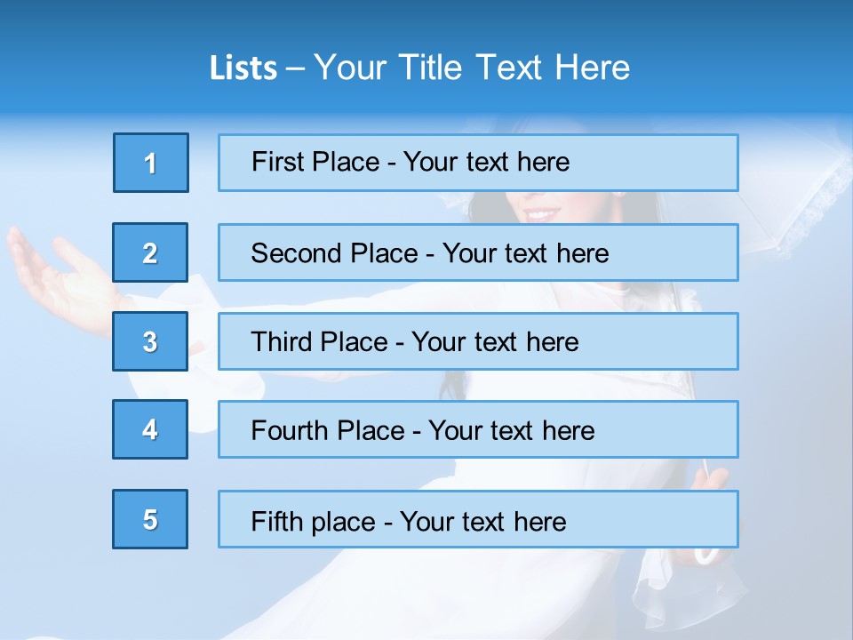 Happy Model Pretty PowerPoint Template