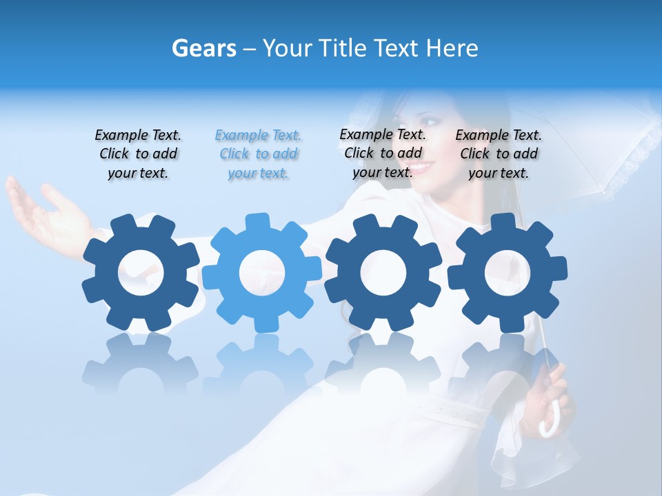 Happy Model Pretty PowerPoint Template