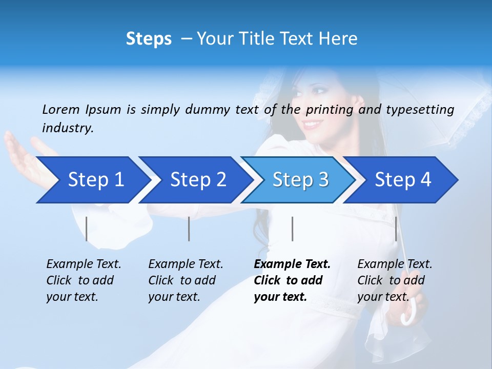 Happy Model Pretty PowerPoint Template