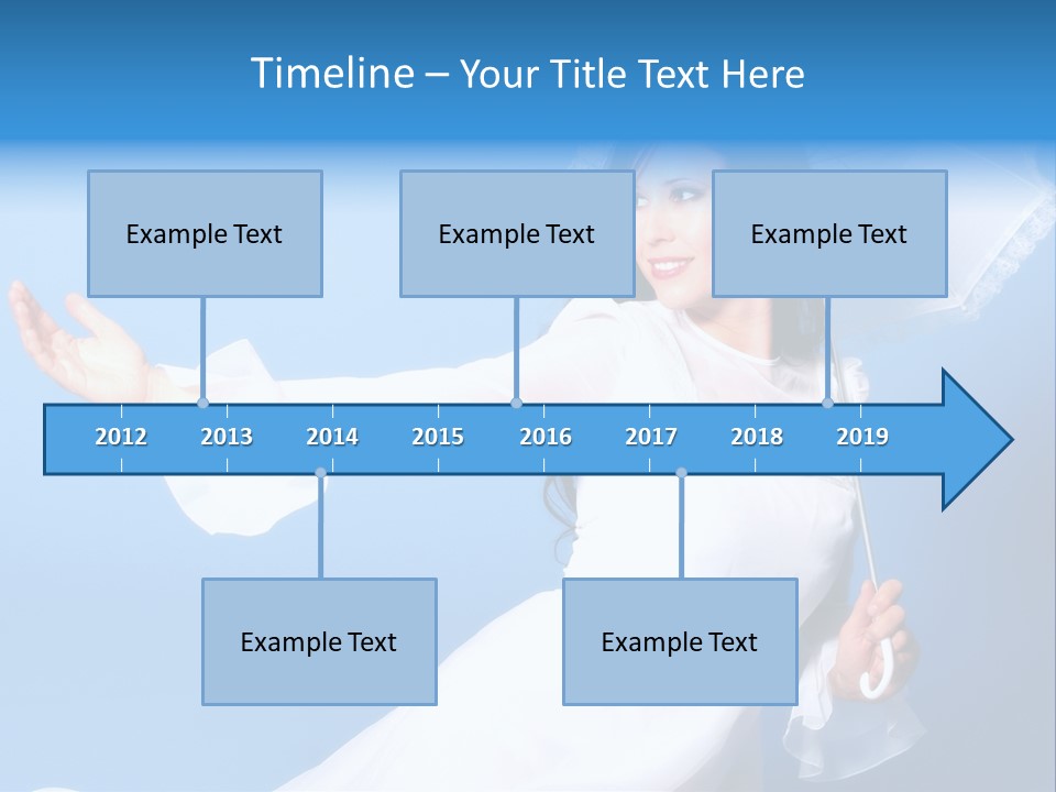 Happy Model Pretty PowerPoint Template