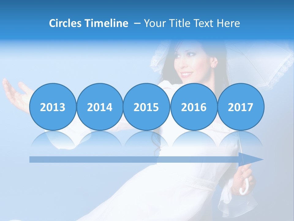 Happy Model Pretty PowerPoint Template