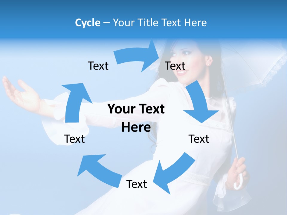 Happy Model Pretty PowerPoint Template