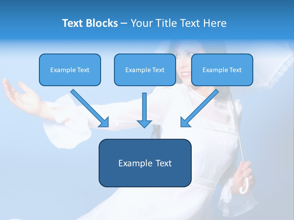 Happy Model Pretty PowerPoint Template