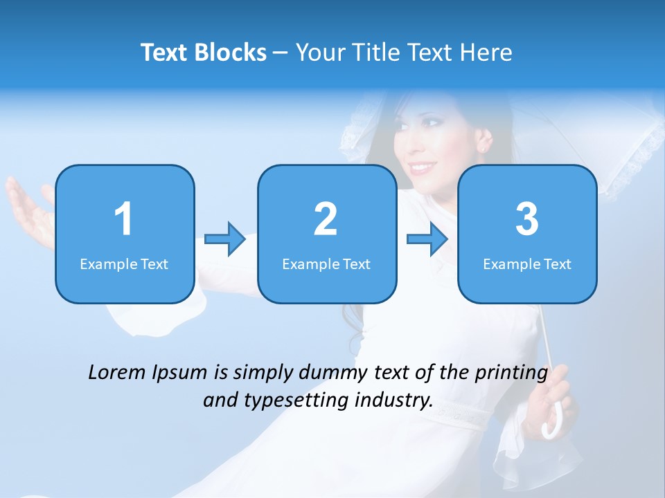 Happy Model Pretty PowerPoint Template