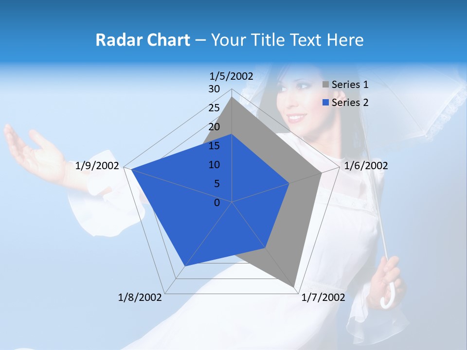 Happy Model Pretty PowerPoint Template