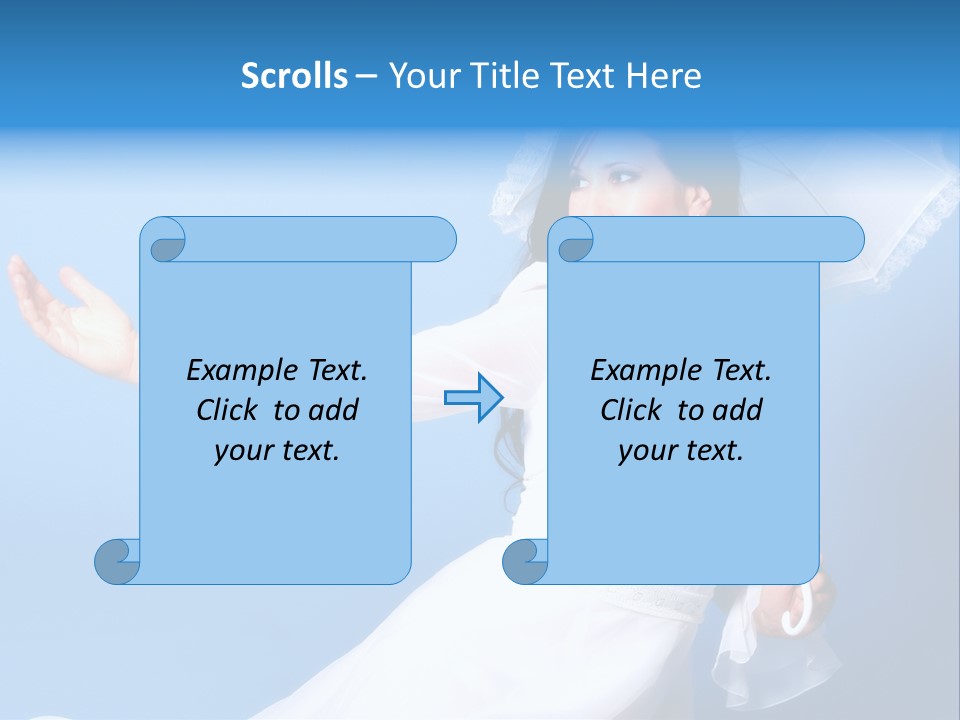 Happy Model Pretty PowerPoint Template
