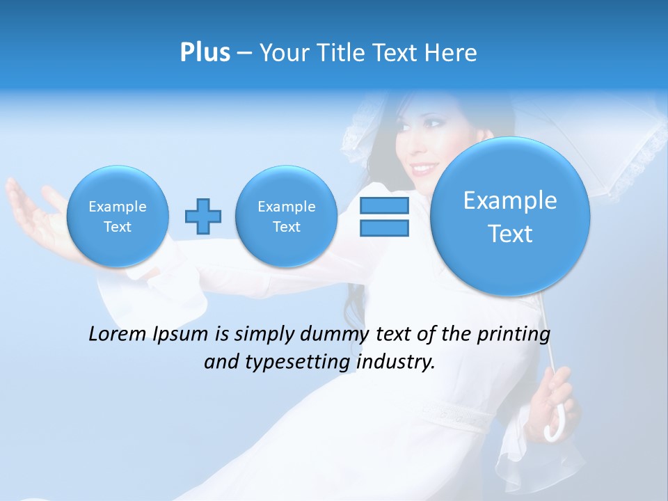 Happy Model Pretty PowerPoint Template