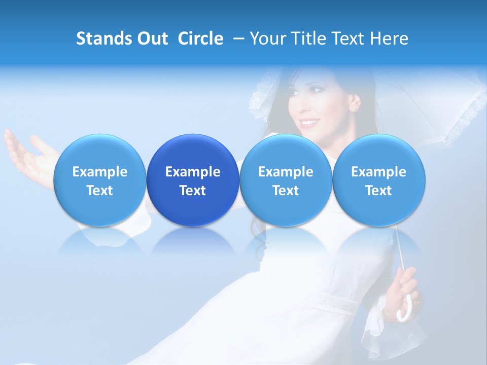 Happy Model Pretty PowerPoint Template