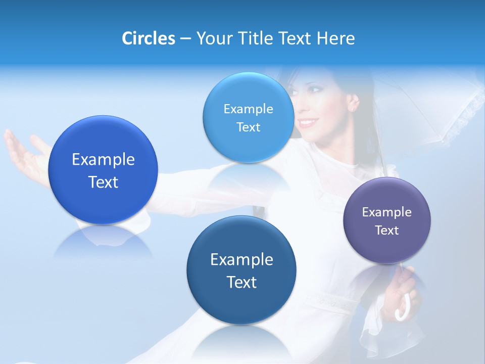 Happy Model Pretty PowerPoint Template