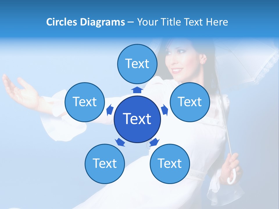 Happy Model Pretty PowerPoint Template