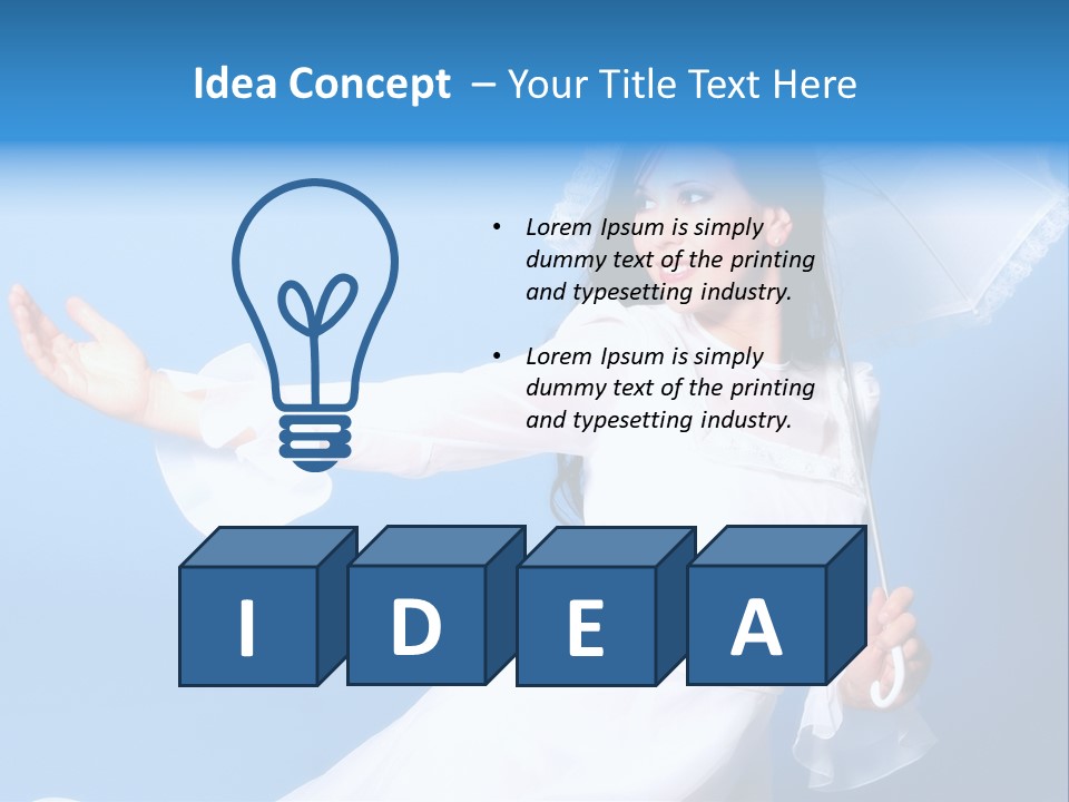 Happy Model Pretty PowerPoint Template