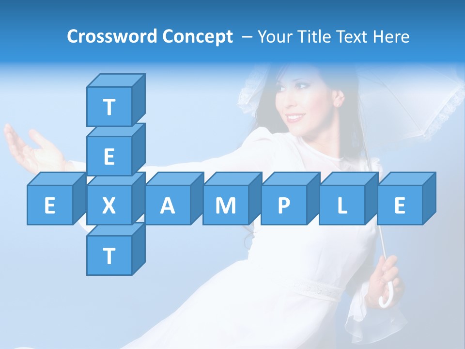 Happy Model Pretty PowerPoint Template