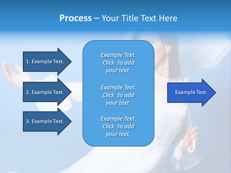 Happy Model Pretty PowerPoint Template