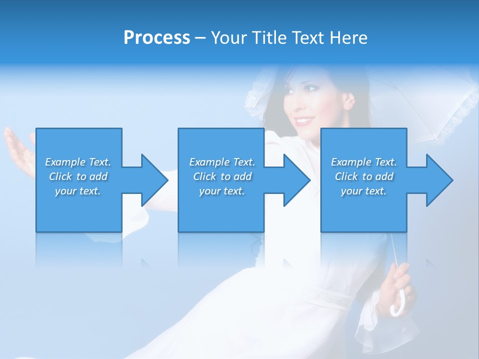 Happy Model Pretty PowerPoint Template