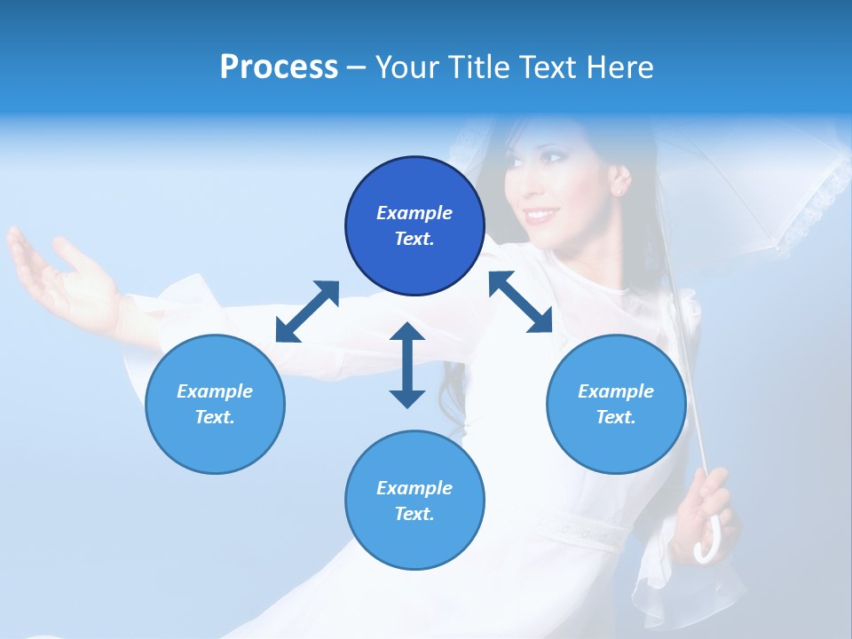 Happy Model Pretty PowerPoint Template