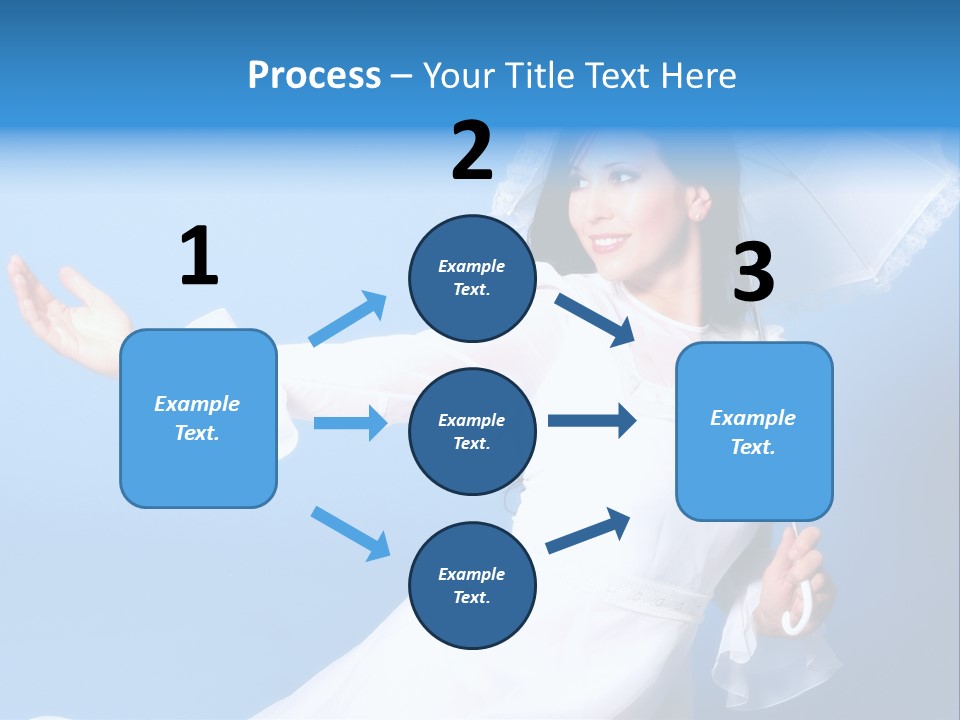 Happy Model Pretty PowerPoint Template