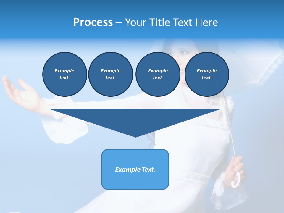 Happy Model Pretty PowerPoint Template