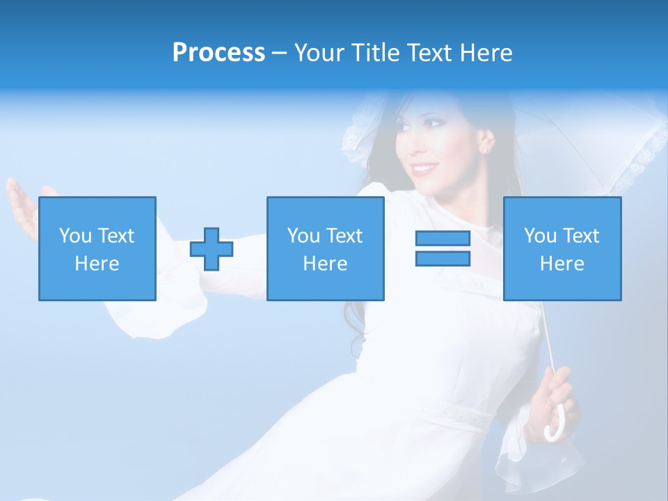 Happy Model Pretty PowerPoint Template