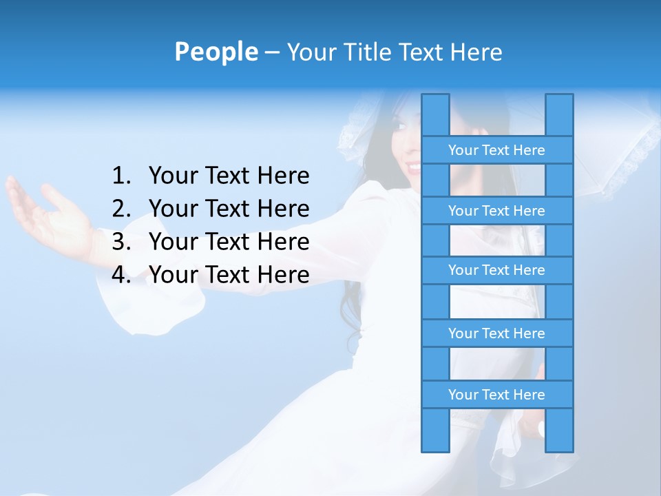 Happy Model Pretty PowerPoint Template