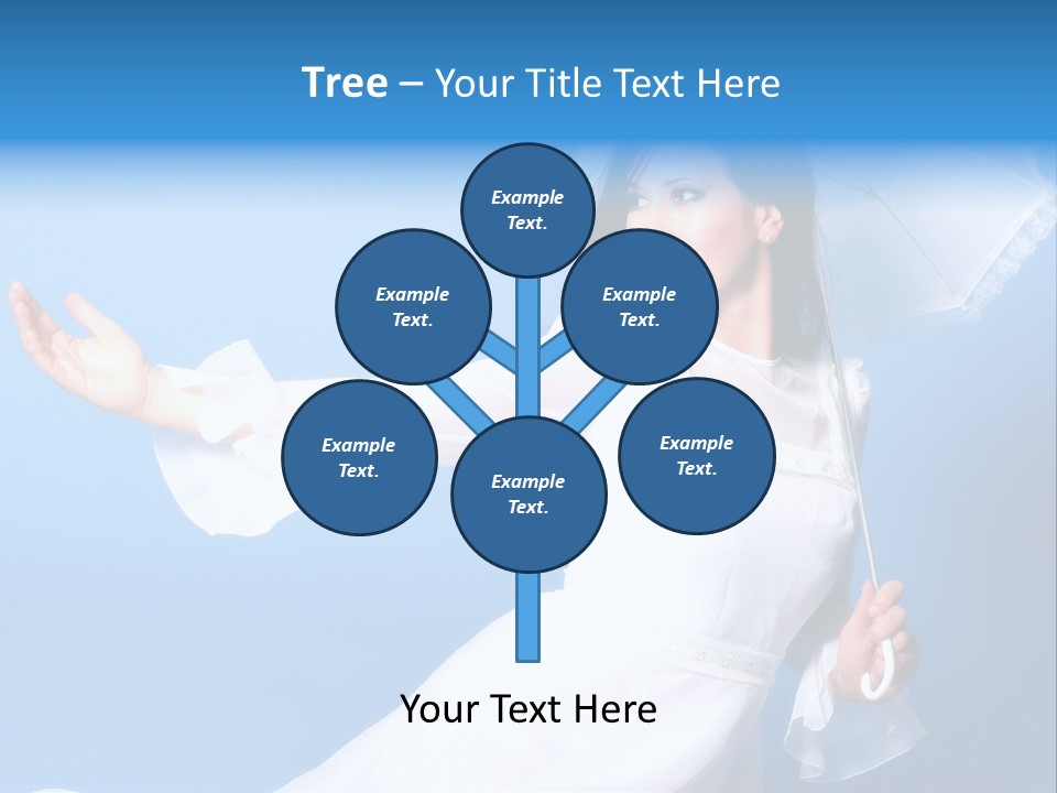 Happy Model Pretty PowerPoint Template