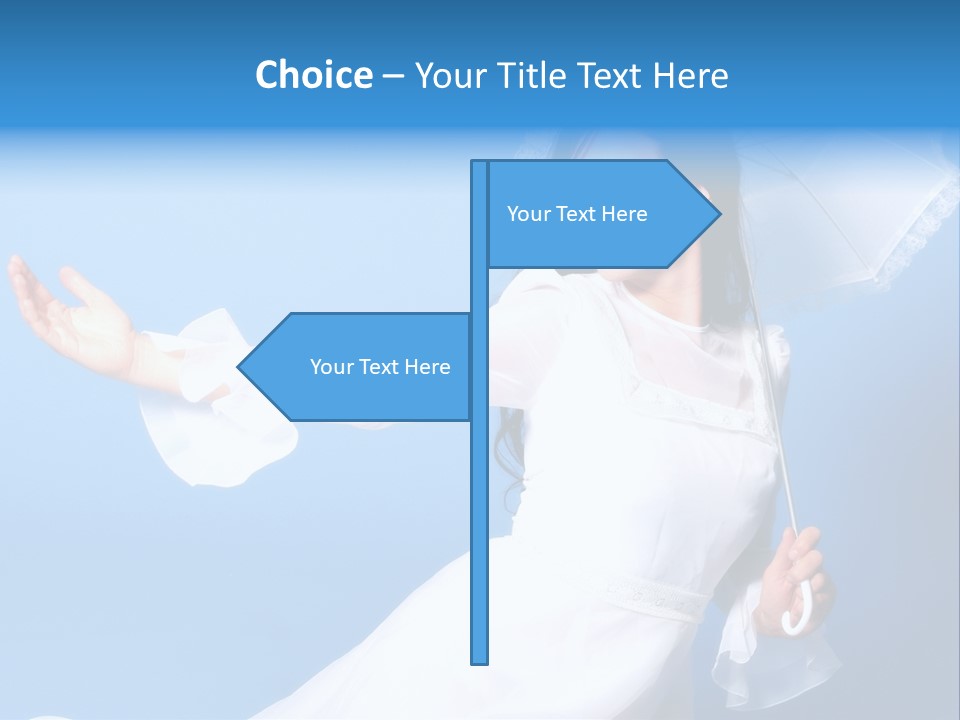 Happy Model Pretty PowerPoint Template