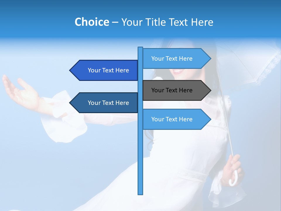 Happy Model Pretty PowerPoint Template