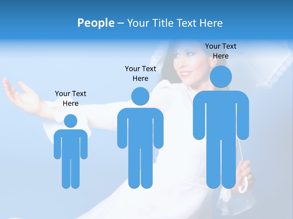 Happy Model Pretty PowerPoint Template