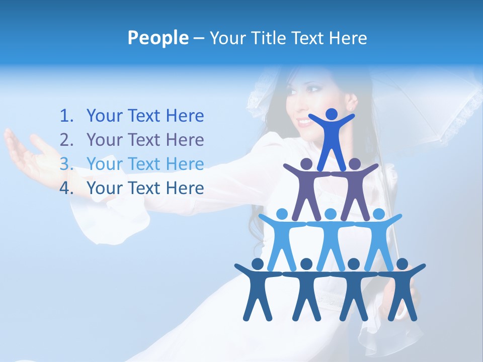 Happy Model Pretty PowerPoint Template