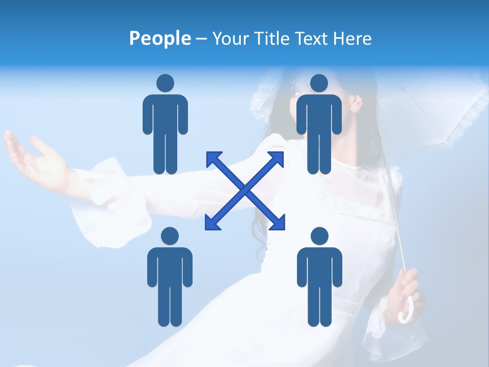 Happy Model Pretty PowerPoint Template