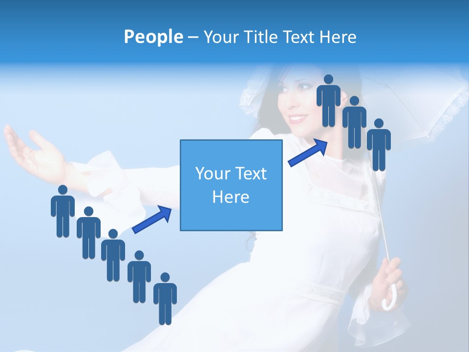 Happy Model Pretty PowerPoint Template