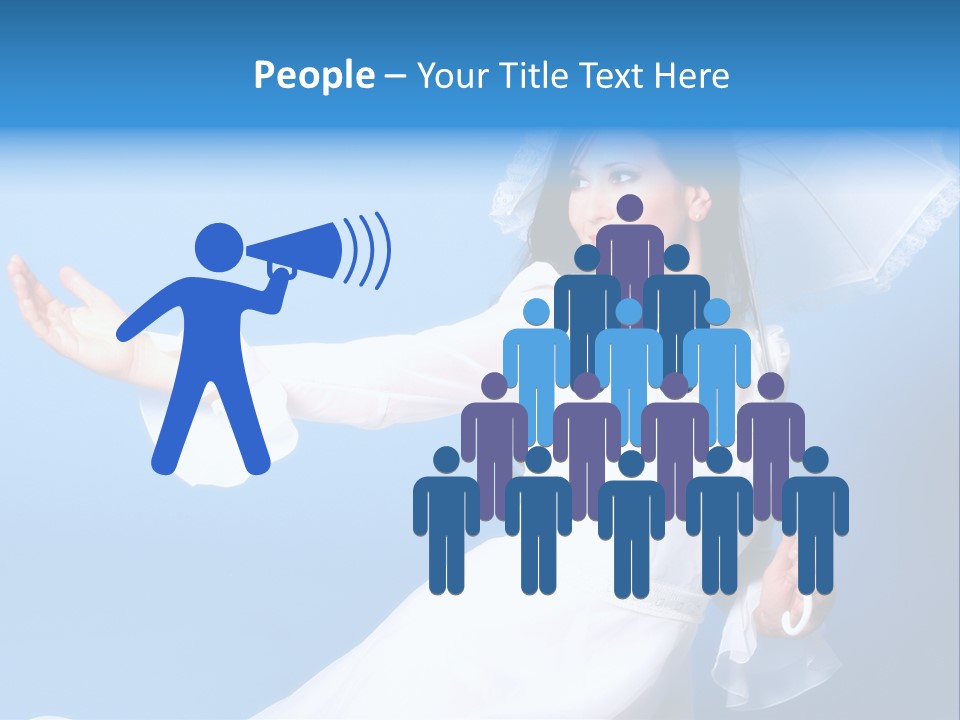 Happy Model Pretty PowerPoint Template