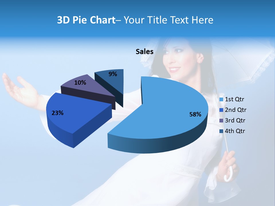Happy Model Pretty PowerPoint Template