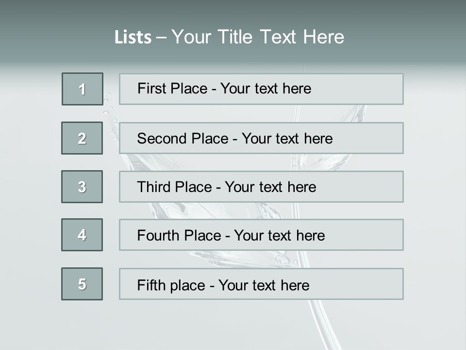 Gray Water Beautiful PowerPoint Template