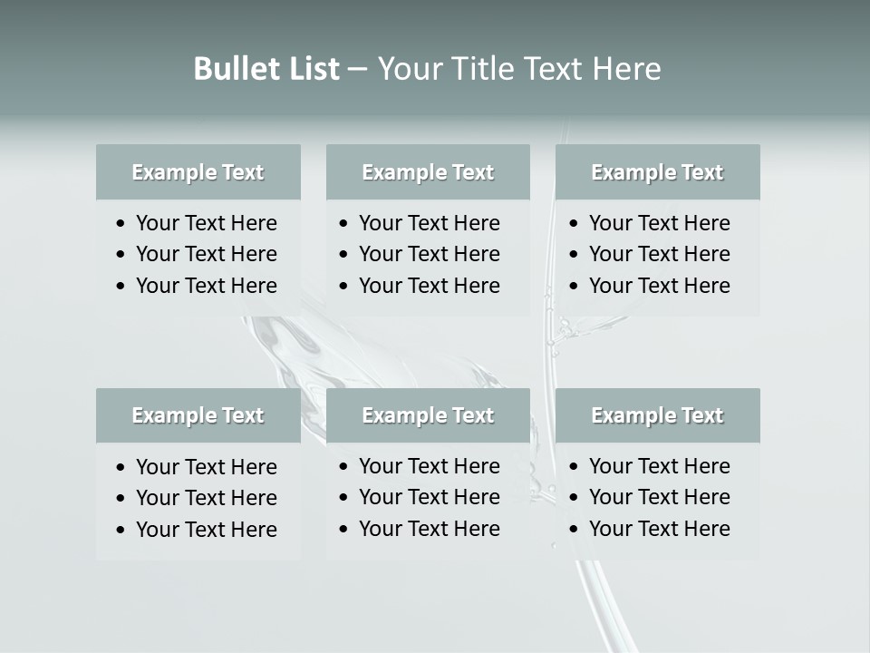 Gray Water Beautiful PowerPoint Template