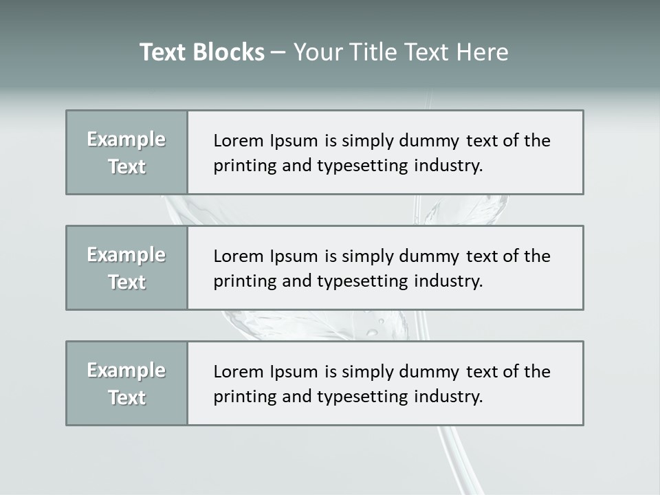 Gray Water Beautiful PowerPoint Template