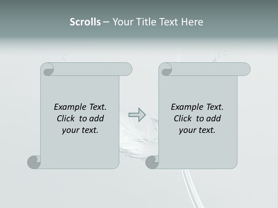 Gray Water Beautiful PowerPoint Template
