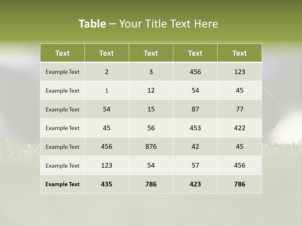 Hobby Off Swing PowerPoint Template