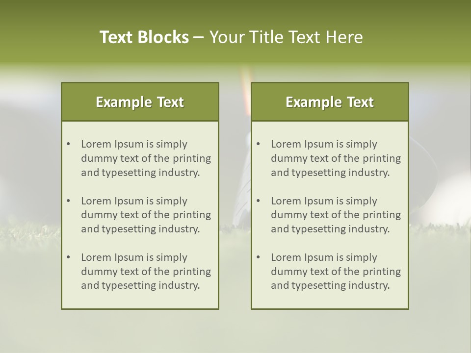 Hobby Off Swing PowerPoint Template