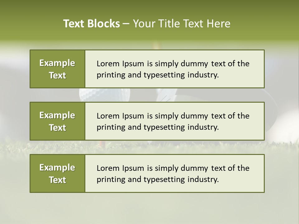 Hobby Off Swing PowerPoint Template