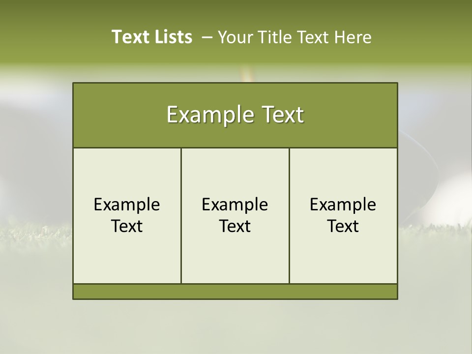 Hobby Off Swing PowerPoint Template