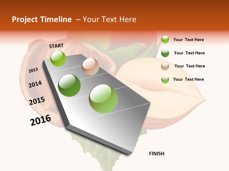 Leafs Eat Macro PowerPoint Template