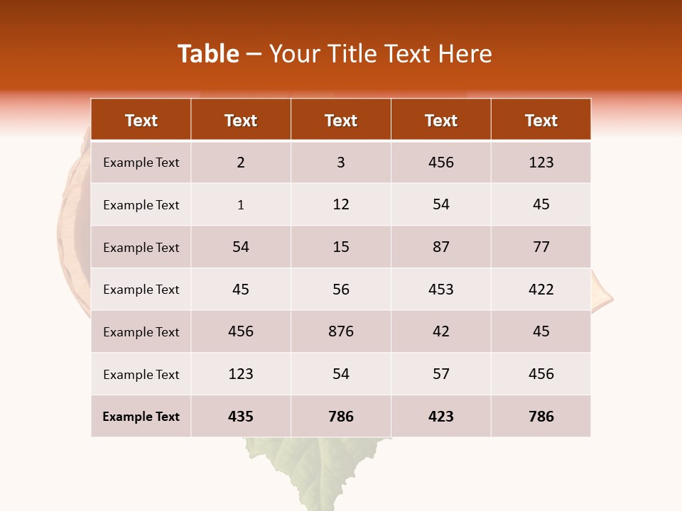 Leafs Eat Macro PowerPoint Template